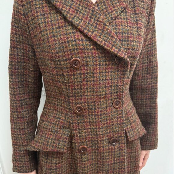 Lena Hoschek Jackets & Blazers - Lena Hoschek Lawrence Double-Breasted Harris Tweed Coat - Size L
